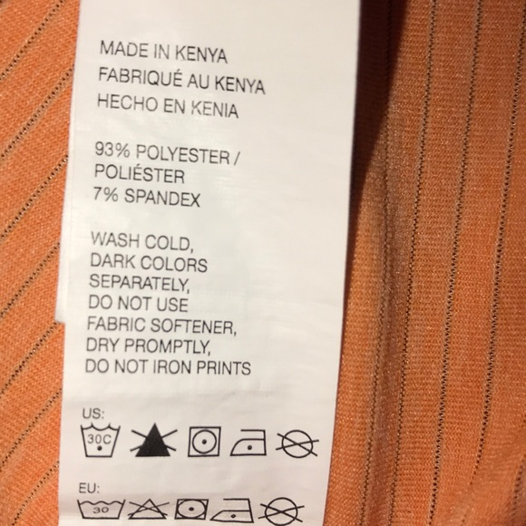 Men's Izod Golf Short Sleeve Orange Polo - Picture 8 of 8